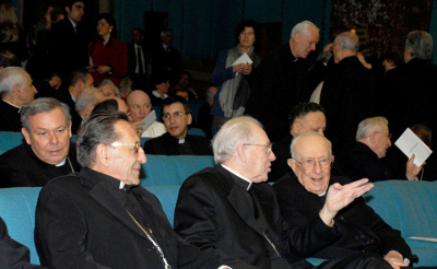 Opus Dei - Los cardenales Herranz, Re, Chelli y Baldelli.
